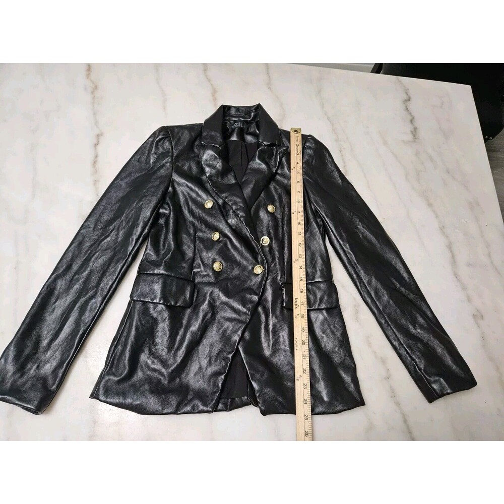 Rachel Zoe LOS ANGELES NEW YORK Faux Leather Jacket, Size Petite